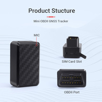 Localizador de Vehículos Universal Micodus MV66 Obd2, Mini Rastreador GPS Inalámbrico para Automóvil con Micrófono, Conexión Obd II, Plug and Play