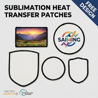 Patchs thermocollants personnalisés écologiques pour vêtements, pour transfert thermique par sublimation