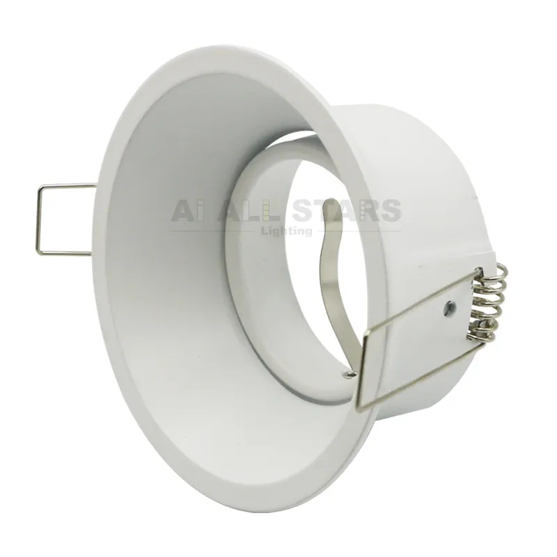 GU10 MR16 Halogeen Fitting Ronde Plafond Verzonken Led Downlight Lamphouder Armatuur Trim Ring Downlight Behuizing