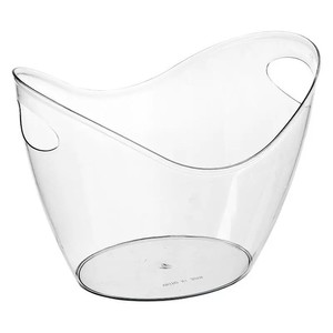 Secchielli per Ghiaccio Trasparenti da 4 Litri, Contenitori in Plastica per Champagne, Birra e <span class=keywords><strong>Vino</strong></span> - Product Image 1