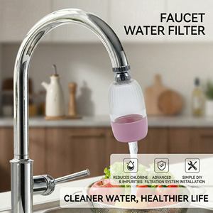 Mini <span class=keywords><strong>Filtro</strong></span> per <span class=keywords><strong>Rubinetto</strong></span> da <span class=keywords><strong>Cucina</strong></span> con Cartuccia Lavabile in Fibra di Carbonio Attivo per Rimuovere la Ruggine - Product Image 1
