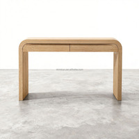 Bureau de direction en bois de chêne massif de haute qualité, style antique français, avec tiroir, bureau d'écriture durable pour chambre ou hôtel