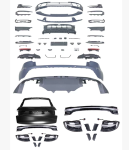 Kit carrosserie PP pour <span class=keywords><strong>Porsche</strong></span> <span class=keywords><strong>Macan</strong></span> 95B 2014-2022, mise à niveau vers le style <span class=keywords><strong>Turbo</strong></span> <span class=keywords><strong>2023</strong></span> 2024, kit de carrosserie de modernisation 95B.3 Facelift, pare-chocs avant et arrière - Product Image 2