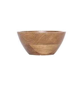 Saladier en bois personnalisé de vente chaude bol de service rond imprimé émaillé en bois multicolore pour servir à la maison de mariage - Product Image 2