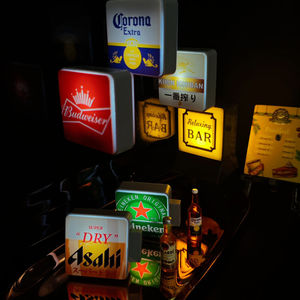 Nuevo Adhesivo Magnético Luminoso Creativo Personalizado para Refrigerador, Pequeña Caja de Luz LED, Decoración de Cartel Publicitario - Product Image 2