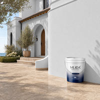 Peinture d'émulsion extérieure à base d'eau pour murs extérieurs de maison, résistante aux intempéries, anti-UV, durable, fourniture directe d'usine OEM