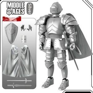 Figura de acción de plástico con cuerpo totalmente articulado, modelo de caballero medieval con armadura, bloques de construcción ensamblados, juguete decorativo Star Diga - Product Image 4