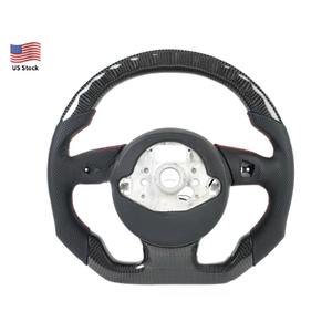 Volant <span class=keywords><strong>sport</strong></span> en cuir et fibre de carbone avec LED, en stock local aux États-Unis, pour <span class=keywords><strong>Audi</strong></span> RS 2012-2016 S4 B8 RS3/RS4/RS5/RS6/RS7/RSQ3/S3/<span class=keywords><strong>A5</strong></span>/S5 - Product Image 4