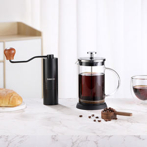 Presse à café en <span class=keywords><strong>verre</strong></span> borosilicate transparent de haute qualité avec logo et boîte personnalisés - Product Image 5