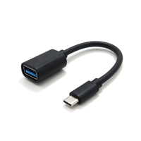 Câble OTG USB 3.0 mâle vers USB 3.0 femelle de type C, moulé intégralement, transfert de données haute vitesse 5 Gbit/s, câble PVC pour ordinateur portable