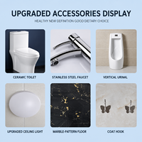 Baño Móvil Exterior Moderno Personalizable con Lavabo, Ducha y Estructura de Panel Sándwich Móvil Disponible para la Venta