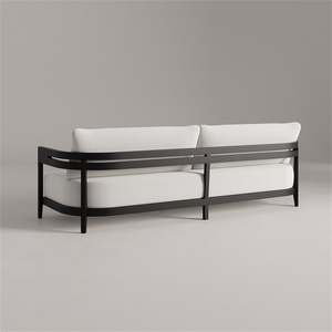 Ensemble de canapés de jardin en aluminium moderne et contemporain, confortable, durable, imperméable, résistant à la rouille, pour hôtel, appartement, villa, maison - Product Image 3