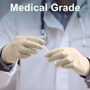 Sarung Tangan Lateks Sekali Pakai Bebas Bubuk untuk Pemeriksaan Medis, Hotel, Rumah Sakit, dan Pekerjaan, Paket Grosir OEM - Product Image 2