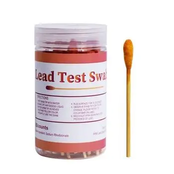 Lead Test Kit penyeka untuk semua permukaan dicat, keramik, piring, logam, cek timah kayu
