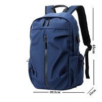 Sac à dos de sport de voyage de style nouveau, pour homme et femme, tendance, avec chargement USB, antivol, sac pour ordinateur portable, imperméable, extérieur, 20-36L, fermeture éclair