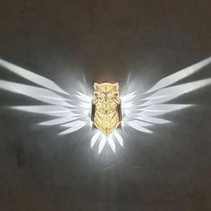 3d Animals Led Applique murale Night Owl Suspension Lights Plug In Wall Bald Eagle Lanterne murale Lion Lampe Résine 90 Modern 80 E14 Blanc - Product Image 1