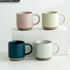 Mug à café personnalisé en grès blanc dépoli avec poignée, résistant aux aliments, compatible lave-vaisselle et micro-ondes, réutilisable, cadeau d'entreprise, logo personnalisé - Product Image 2