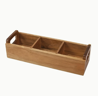 Boîte de rangement en bois pour sachets de thé, organiseur de sachets de café et de thé pour le bureau, support de rangement en bois, boîte de rangement en bois