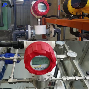 مقياس تدفق السوائل عالية اللزوجة من الفولاذ المقاوم للصدأ بتصميم تروس مع شاشة LCD رقمية وتوصيل بشفة لقياس معدلات التدفق - Product Image 3