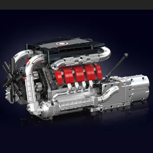 Mould King 10203 MOC Creativity Car Part, Motorizado, Coche Deportivo M8, Motor V8, Kit de Ladrillos de Ensamblaje, Regalo de Navidad, Juego de Bloques de Construcción - Product Image 4