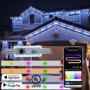 12V Rgb Pixel Outdoor Christmas House Lights Waterproof Ip68 Permanent Pebble Led Lights