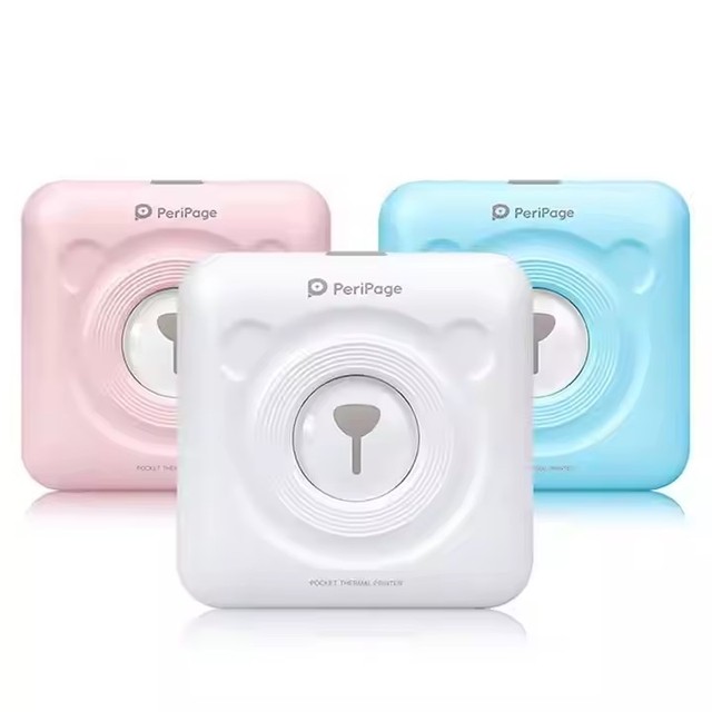 Multi-Purpose Bluetooth Label Printer Small Size 203dpi A6 Thermal Printer for Learning Sticker Maker No Ink Required