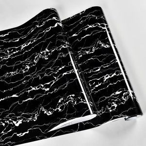 ORON DECO Adesivo Effetto Marmo Nero Lucido Economico, Impermeabile, 3D, Anti-Olio <span class=keywords><strong>per</strong></span> <span class=keywords><strong>Cucina</strong></span>, <span class=keywords><strong>Carta</strong></span> <span class=keywords><strong>da</strong></span> <span class=keywords><strong>Parati</strong></span> Autoadesiva <span class=keywords><strong>per</strong></span> Casa - Product Image 2