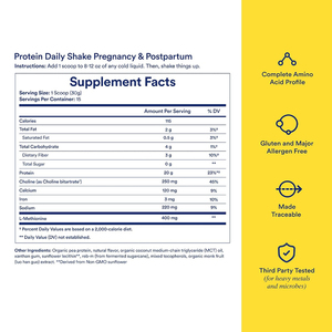 OEM proteina vegana prenatale in polvere con 20g di proteine di pisello biologico supporta l'integratore vitaminico prenatale Postpartum e lattazione - Product Image 2