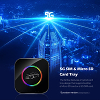 Version carrée pour boîte Ai CarPlay universelle Rocket Plus 6350 Applepie Android 16 8G+128G