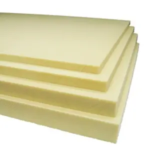 聚氨酯塑料实心PU超薄板卷耐磨尤里卡胶异形加工浅黄色聚氨酯