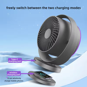Nueva pantalla Digital Control táctil Ultra <span class=keywords><strong>silencioso</strong></span> <span class=keywords><strong>ventilador</strong></span> <span class=keywords><strong>de</strong></span> escritorio ajustable hogar exterior recargable circulante <span class=keywords><strong>ventilador</strong></span> <span class=keywords><strong>de</strong></span> carga inalámbrico - Product Image 4