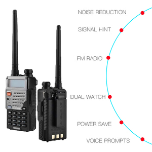 Baofeng Dual Band Walkie Talkie UV 5re <span class=keywords><strong>UHF</strong></span>/VHF 5 Wát điện xách tay LCD hiển thị cầm tay FM VOX di động 2 chiều đài phát thanh talkies-walkies - Product Image 2