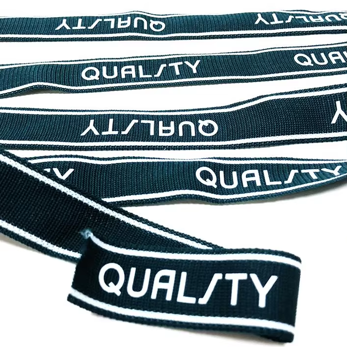 2026 Sofine Custom Logo Jacquard Garments Shoes Bags Rpet Recycled Polyester Webbing