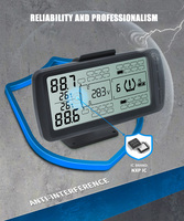 Promata Mata 7S TPMS avec sortie de données USB, 12 capteurs externes, moniteur 203 PSI pour les trains routiers et les flottes de remorques multiples