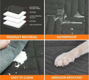 Housse de tapis de siège de voiture pour chien étanche robuste avec panneau creux housse de siège lavable antidérapante protecteur <span class=keywords><strong>lit</strong></span> hamac de voiture de voyage pour animaux de compagnie - Product Image 6