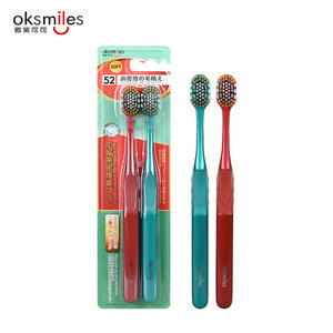 Brosse à dents manuelle Oksmiles à tête large et haute densité, 52 trous, poils souples, pour adultes, usage domestique - Product Image 5