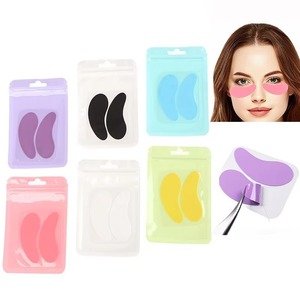 Parches de Silicona Negros para Debajo de los Ojos, Almohadillas Protectoras UV Suaves para Extensiones de Pestañas en Salón - Product Image 1