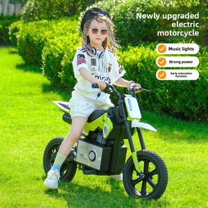 Motocicleta eléctrica infantil simulada, vehículo de juguete de dos ruedas apto para adolescentes, adultos y niños, cross-bo - Product Image 1