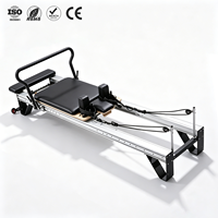 ZENJOY Reformer Pilates Classique en Alliage d'Aluminium pour Entraînement du Core avec Box et Planche de Saut pour la Maison et le Studio