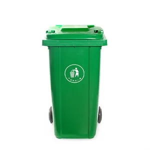 環境にやさしい240リットルのプラスチック製ゴミ箱カバー付き240l大型屋外廃棄物容器