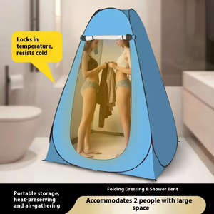 Carpa de Ducha para Camping al Aire Libre, Duradera, Ligera, Impermeable, para las Cuatro Estaciones, Apertura Automática Rápida, Aislamiento Térmico Reforzado - Product Image 4