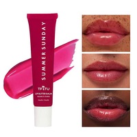 Baume à Lèvres Hydratant Rouge à Lèvres Liquide Beurre Lisse Brillant à Lèvres Glaçure Huile Gelée Sucre Rose Vanille Beige LipCare Maquillage Halal