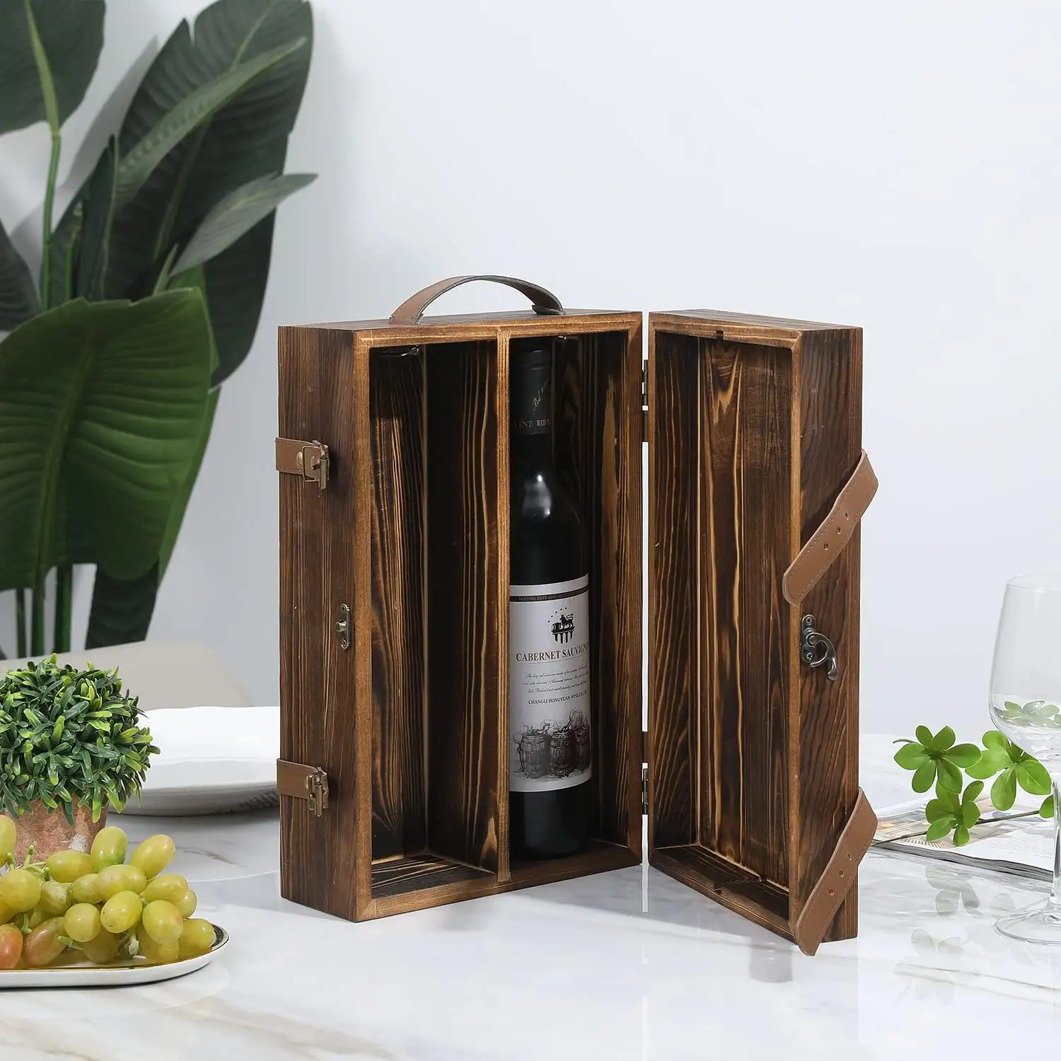वाइन पैकेजिंग लकड़ी का बॉक्स वाइन उपहार बॉक्स बांस वाइन बॉक्स