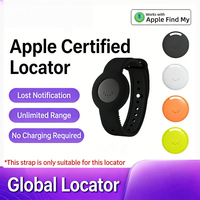Traceur anti-perte compatible iOS, localisateur mondial mini format, à porter comme une montre, localisation précise pour animaux, enfants, personnes âgées et objets de valeur