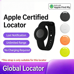 Traceur anti-perte compatible iOS, localisateur mondial mini format, à porter comme une montre, localisation précise pour animaux, enfants, personnes âgées et objets de valeur - Product Image 1