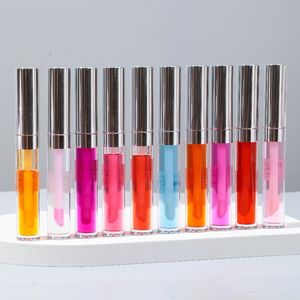 Baume à lèvres hydratant brillant en gros avec étiquette privée personnalisée 2026, huile à lèvres colorée hydratante effet miroir - Product Image 4