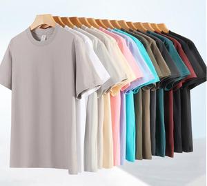 T-shirt da uomo in cotone 230g a maniche corte, abbigliamento estivo alla moda, maglietta bianca da uomo, T-shirt coordinata per <span class=keywords><strong>coppia</strong></span> - Product Image 1