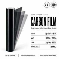 Film de protection solaire pour vitres de voiture 26% VLT 45% IRR 99% Filtre UV 2 Mil Prêt à expédier Rouleau en vrac OEM pour vitres arrière de voiture
