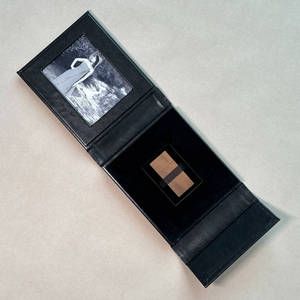 En cuir <span class=keywords><strong>de</strong></span> <span class=keywords><strong>luxe</strong></span> tissu <span class=keywords><strong>de</strong></span> mariage en lin USB lecteur flash <span class=keywords><strong>bijoux</strong></span> boîte avec aimant - Product Image 5