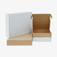 Logo personnalisé Emballage du produit Boîte en carton ondulé blanc de couleur originale Boîte en carton d'expédition en carton kraft